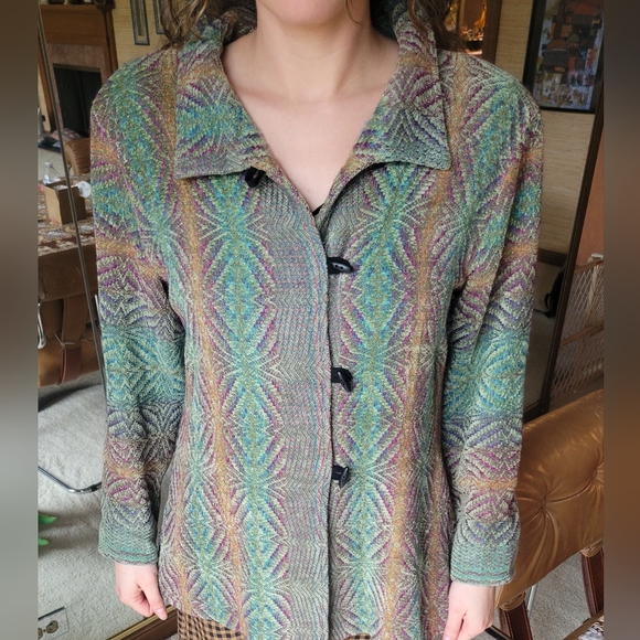 Patricia Palson Hand Woven Chenille jacket 1 of 1 - Picture 5 of 6